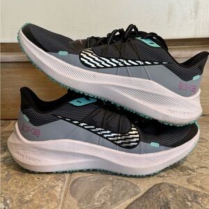 Nike Women's Winflo 7 Shield Black and Gray Running Shoes